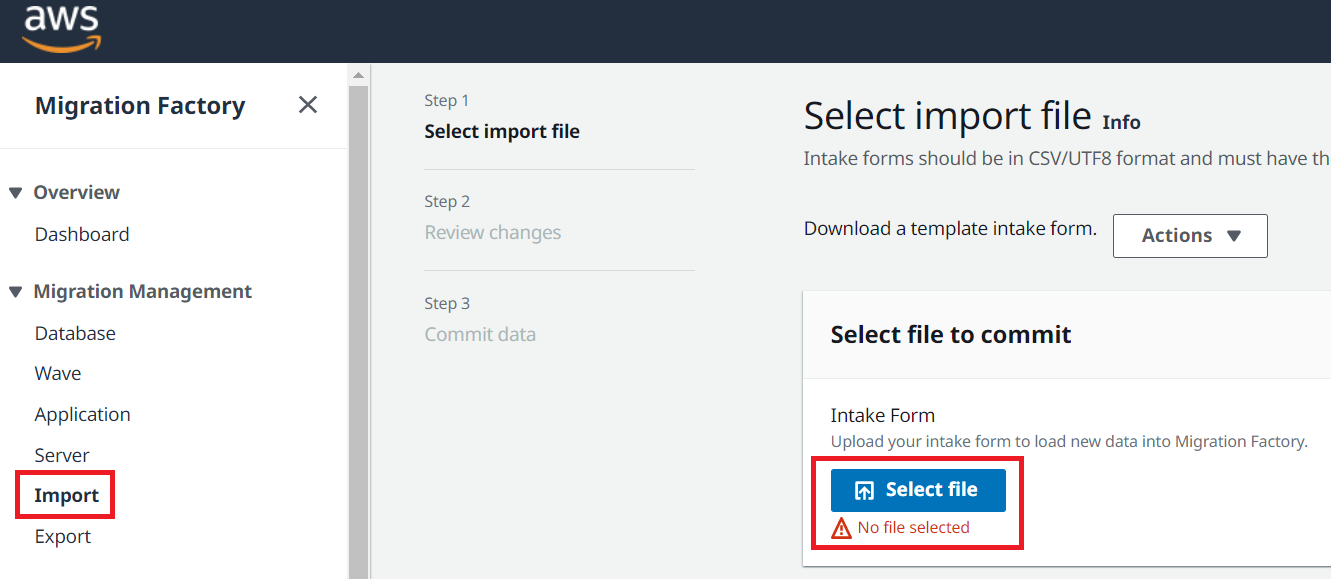 import file